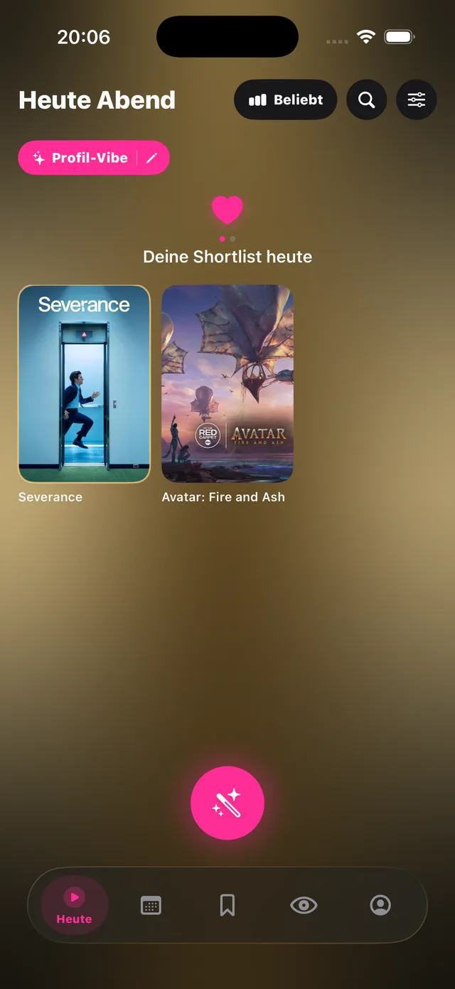 Tonite Shortlist: deine geherzten Titel für heute Abend
